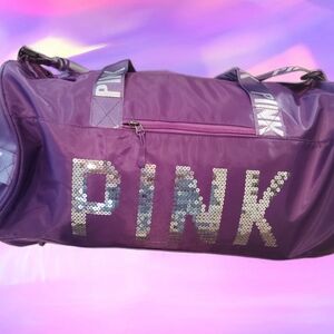 Sequined purple duffle 🟣